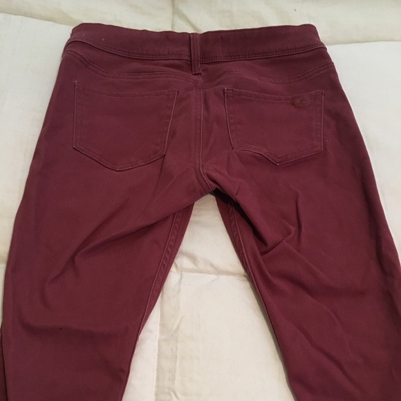 HOLLISTER dark pink jean leggings, size 3R - Picture 6 of 6